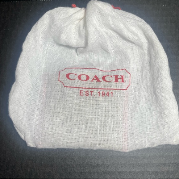 BNWT COACH SIGNATURE 3” x 3” COMPACT MIRROR WITH SLIP CASE PRICE FIRM! - Picture 6 of 7